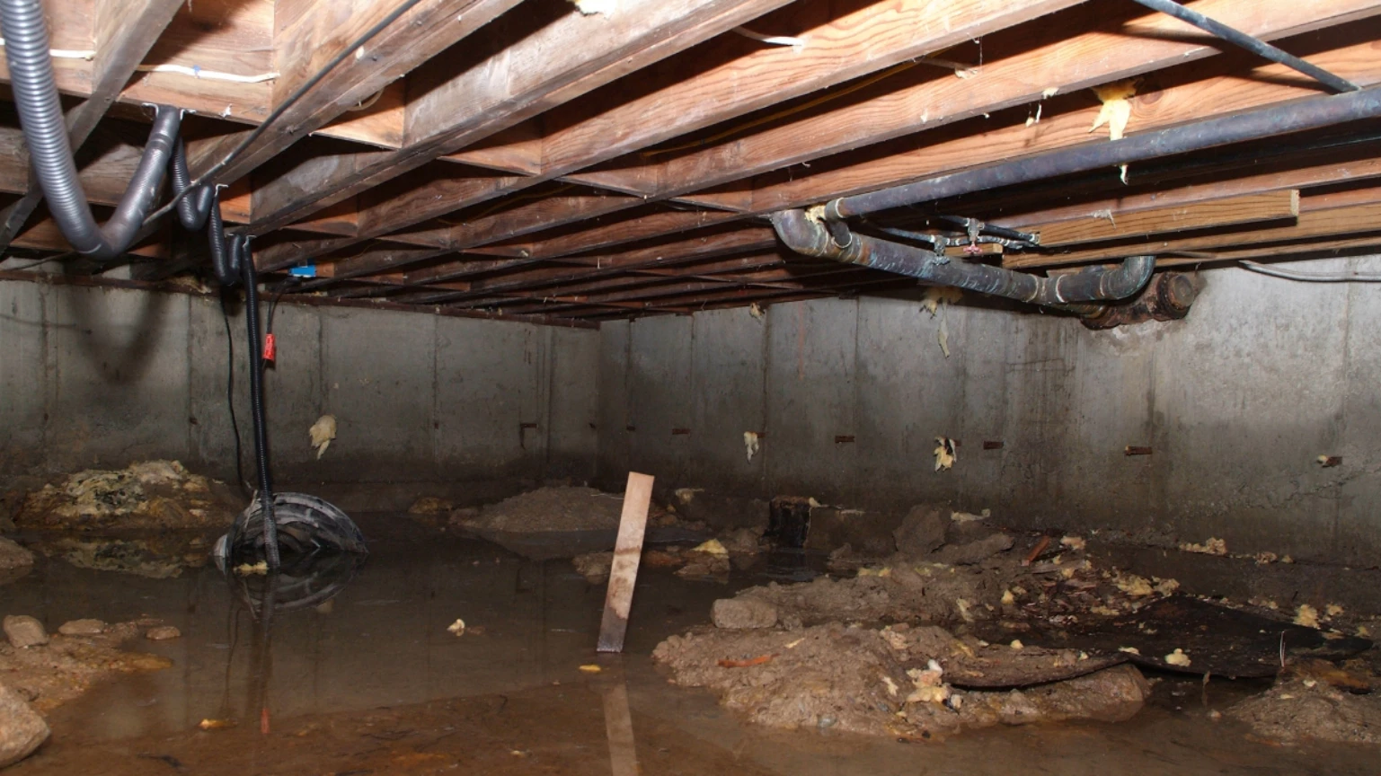 standing water drainage solutions for crawl spaces